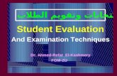 Students  Evaluation and Examination Methods