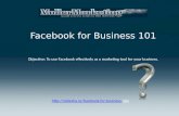 Facebook for Business 101