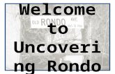 Uncovering Rondo [Capitol Hill]   Power Point Presentation