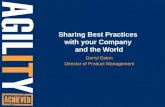 Sharing Best Practices with Your Company and the World