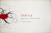 PHP 5.4 - Begin your love affair with traits