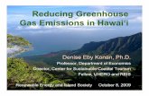 Reducing Greenhouse Gas Emissions in Hawaii