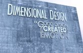 Dimensional Design portfolio exhibits