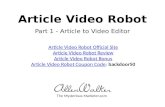 Article Video Robot (Part 1): Article to Video Editor