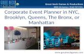 Corporate Event Planner in  NYC, Brooklyn, Queens, The Bronx, or Manhattan