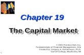 Ch 19- The Capital Market