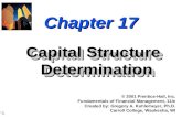 Ch 17- Capital Structure Determination
