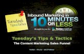 The Content Marketing Sales Funnel [Episode 14] - Tuesday's Tips & Tactics: Inbound Marketing in 10 Minutes or Less