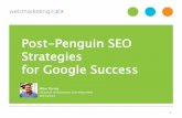 Post-Penguin SEO Strategies for Google Success - 8-27-13 slides