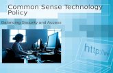Common sense technology policy2