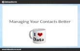 [Webinar] managing your contacts better