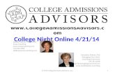 College night Online 4.21.14
