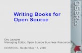Writing Books for Open Source