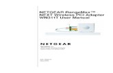 NETGEAR RangeMax™ NEXT Wireless PCI Adapter WN311T User Manual