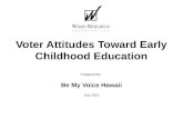 Voter Attitudes Toward Early Childhood Education