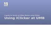 Using iClicker at UMB