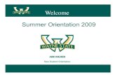 2009 Summer Orientation