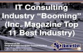 IT Consulting Industry “Booming” (Inc. Magazine Top 11 Best Industry) (Slides)