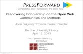 Pressforward Presentation at Purdue University Library, April 15, 2013