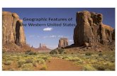 Geographic features of the western united states