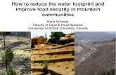 How to reduce the water footprint and improve food security in mountain communities [Hans Schreier]
