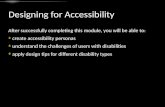 Design for Accessibility