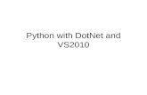 Python with dot net and vs2010