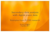 Secondary data analysis with digital trace data