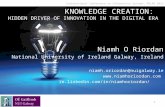 Knowledge creation: hidden driver of innovation in the digital age