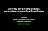 Everyday day growing cultures: connecting communities through data