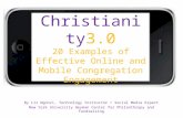 Christianity 3.0: 20 Examples of Effective Online and Mobile Congregation Engagement