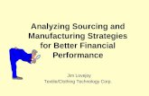 Analyse sourcing and manufacturing strategies