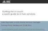 DrugInfo seminar: Surfing the e-couch: A quick guide to e-hub services