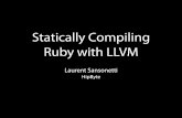 Statically Compiling Ruby with LLVM