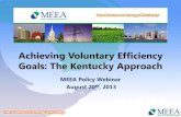 MEEA Policy Webinar: Achieving Voluntary Efficiency Goals - The Kentucky Approach