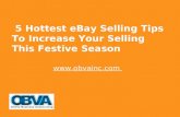 5 Hottest eBay Selling Tips To Increase Your Selling This Festive Season-By OBVA Virtual Assistants