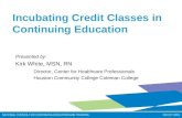 NCCET Webinar - Incubating Credit Classes in Continuing Education - 3/21/2012