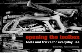 Opening the Toolbox