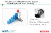 KPA SEO: The Most Powerful Search  Marketing in the Auto Industry.