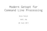 Modern Getopt for Command Line Processing in Perl