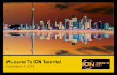ION Toronto - Welcome Remarks