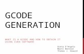 Gcode generation