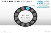 Time line roadmap display style design 3 powerpoint presentation slides.