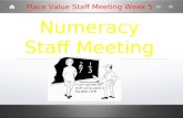 Staff Meeting Place Value 1
