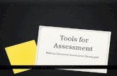 Tools for Assessment