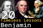 20 Timeless Lessons From Benjamin Franklin