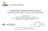 Tavaana/New Tactics Webinar 4: Building Human Rights Cultures and Institutions (English)
