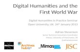 Digital Humanities and the First World War