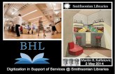 Digitization in Support of Services @ Smithsonian Libraries (May)