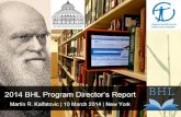 2014 BHL Program Director's Report